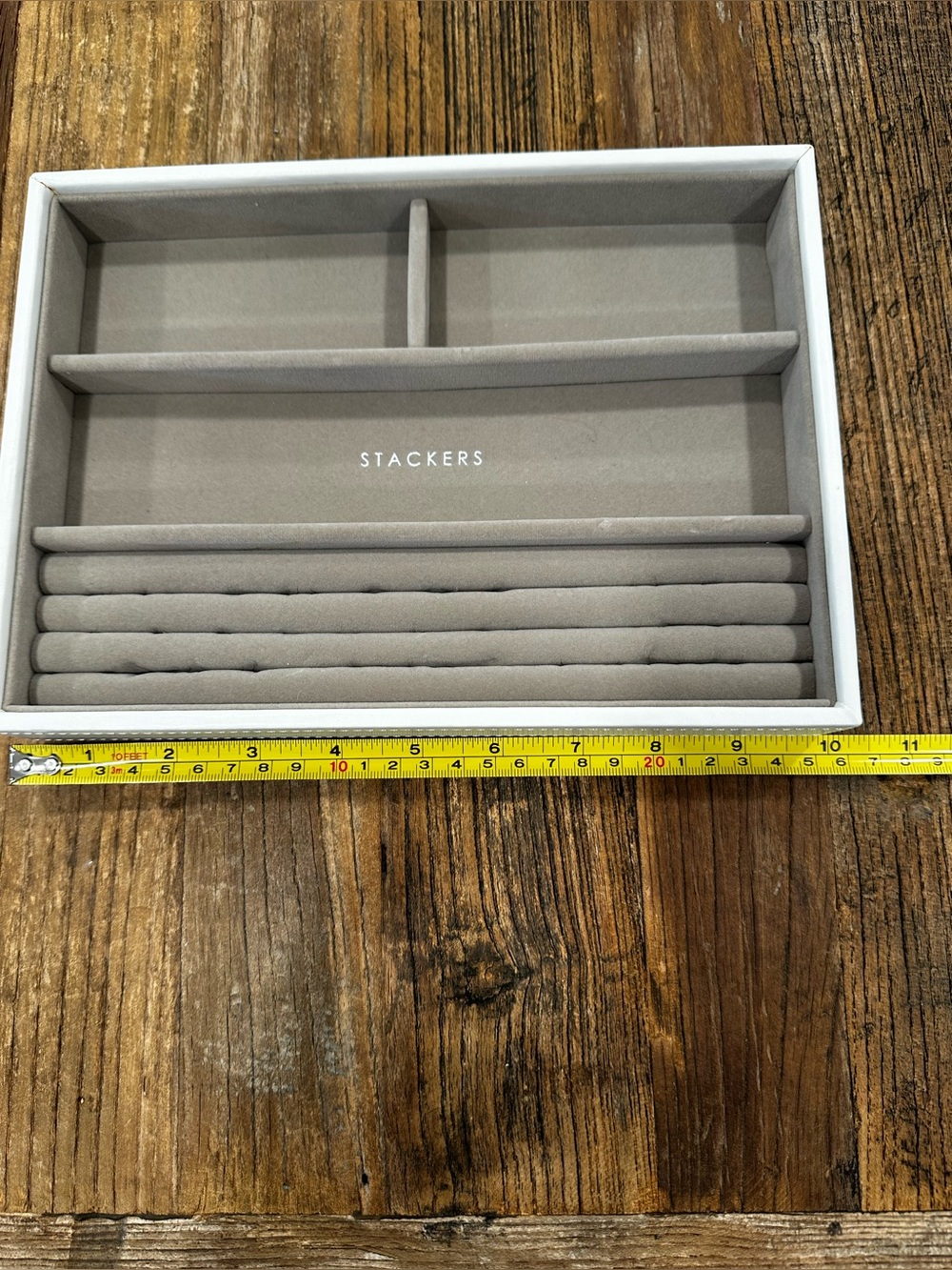Stackers Gray Velvet Jewelry Organizer Tray - Picture 5 of 6
